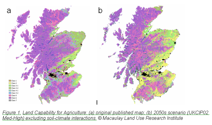 Land for agriculture capability maps 